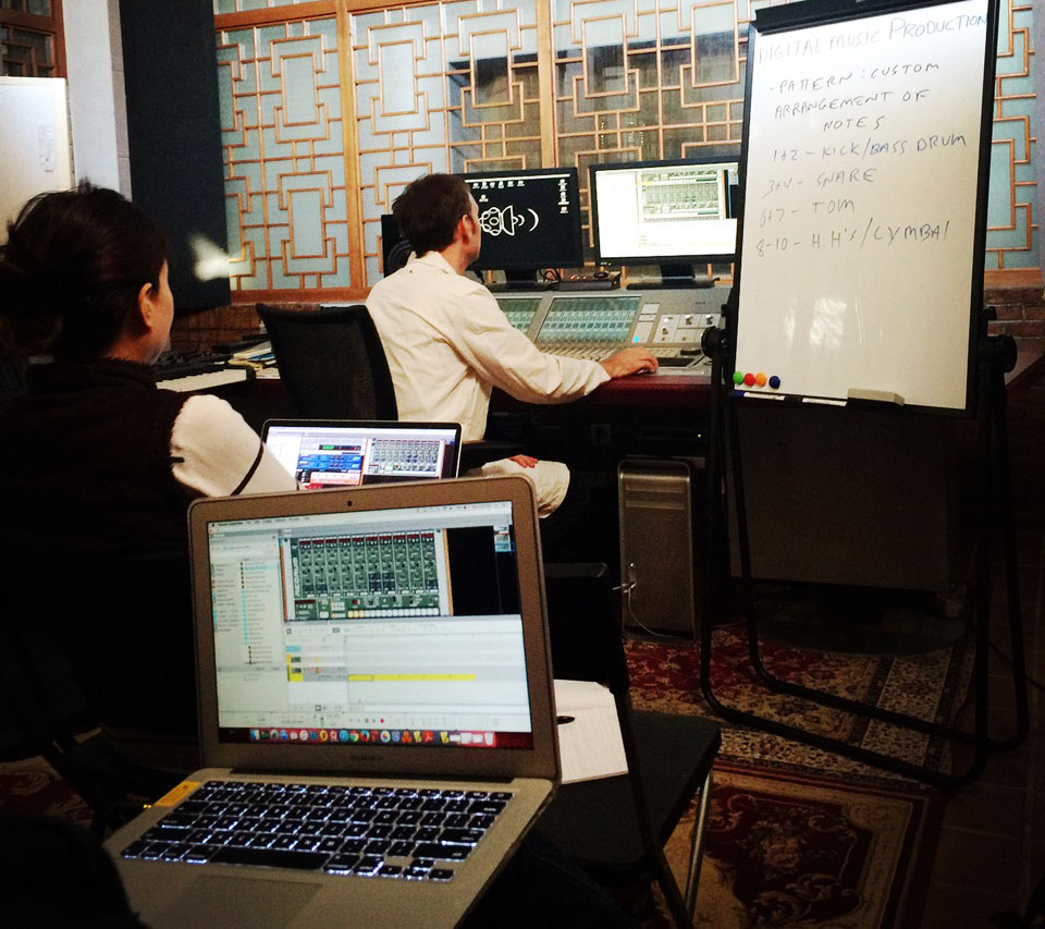 Pro Soul music production workshop in the studio, Beijing, China