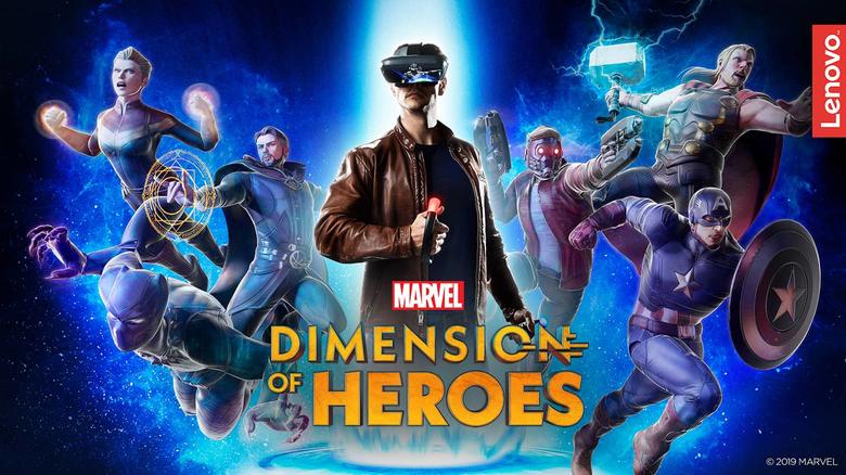 Disnet Marvel AR game Dimension of Heroes Lenovo