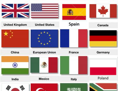 Pro Soul cooperation flags: America, Canada, Germany, Italy, China, Mexico, Poland, and Spain