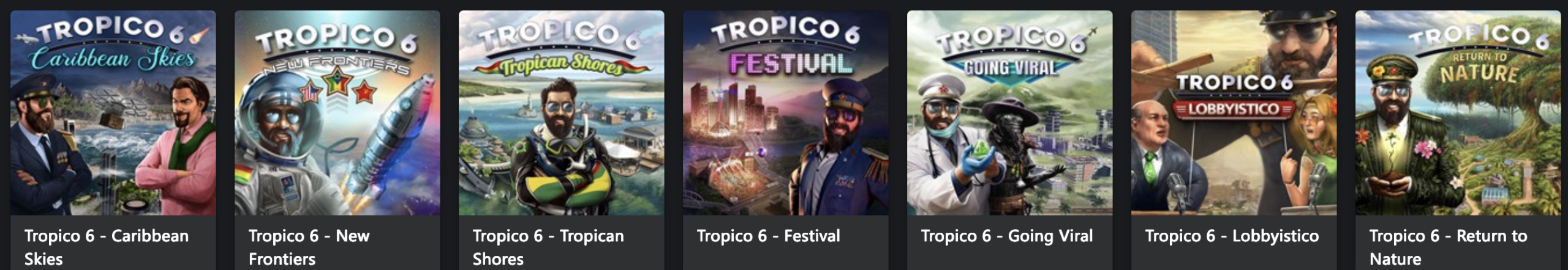 Tropico 6 promotional poster
